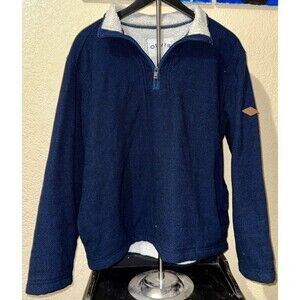 Orvis Classic Collection Quarter Zip Sherpa Lined Pullover Sweater Men's Size L